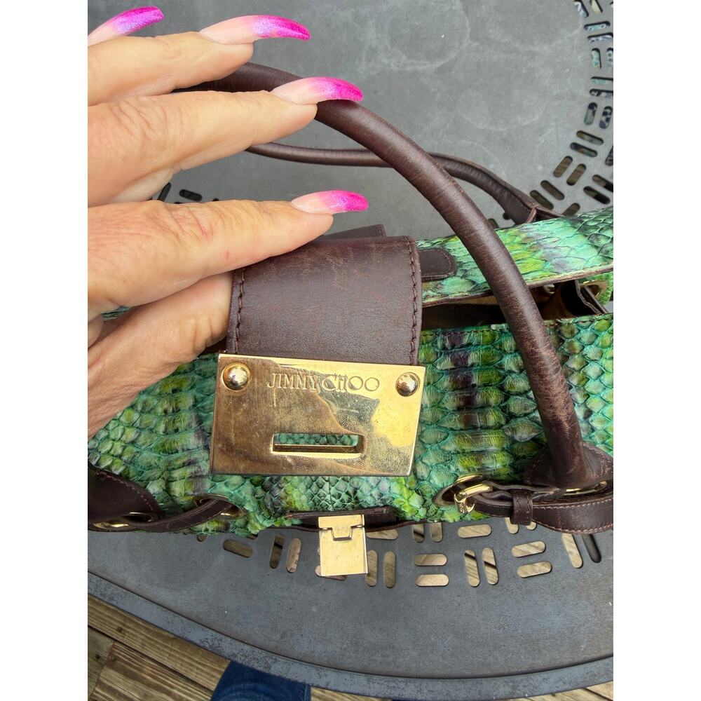 Jimmy Choo RARE Python Bag W/COA - Picture 10 of 12